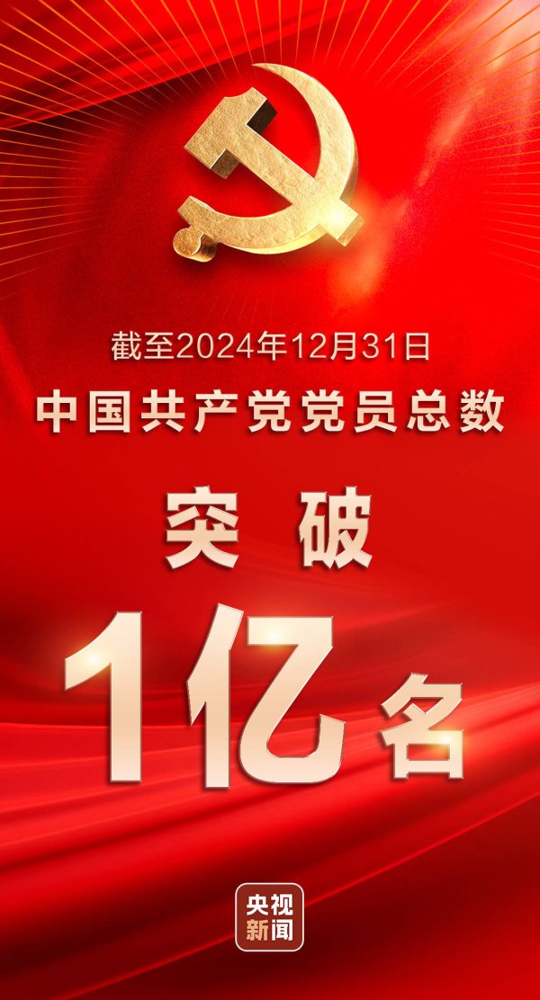 星速优配平台 中国共产党党员总数超1亿名