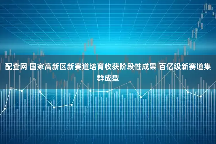 配查网 国家高新区新赛道培育收获阶段性成果 百亿级新赛道集群成型